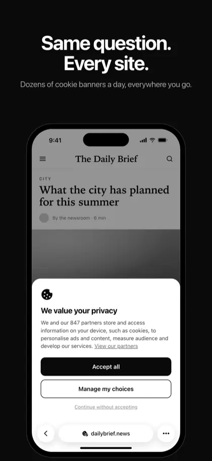 No More Cookie Popups screenshot 1