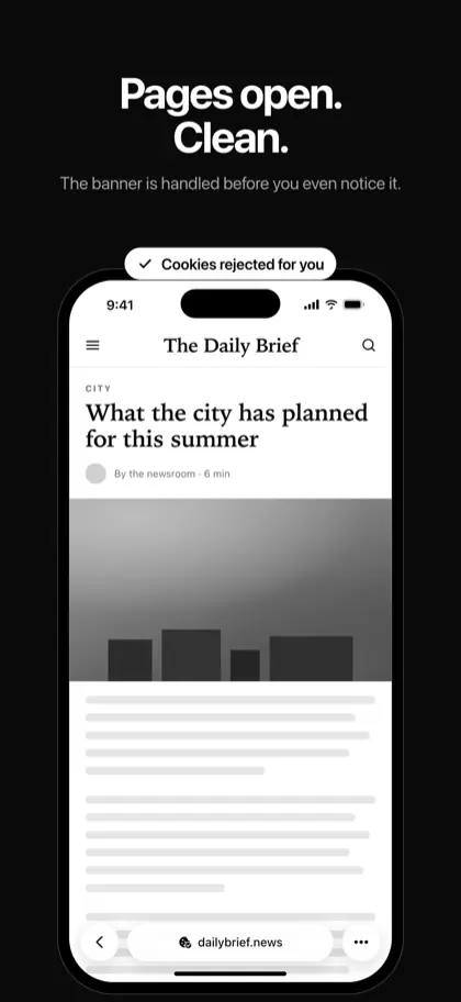 No More Cookie Popups screenshot 3