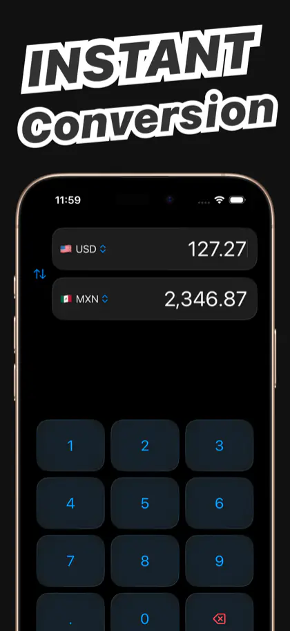 Pesos to Dollars screenshot 2
